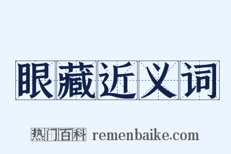 眼藏近义词是什么意思的图片